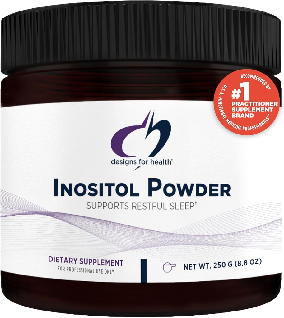 Designs for Health Inositol Powder - Pure 700mg Inositol Supplement to Help Promote Relaxation + Female Hormonal Health - Non-GMO + Gluten Free, Easy Drink Add-in (345 Servings / 250g)