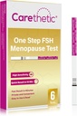 [6 Pack] Carethetic Menopause Test Kit - Rapid FSH Test Strips for at-Home Menopause Stage Monitoring, High-Sensitivity Results