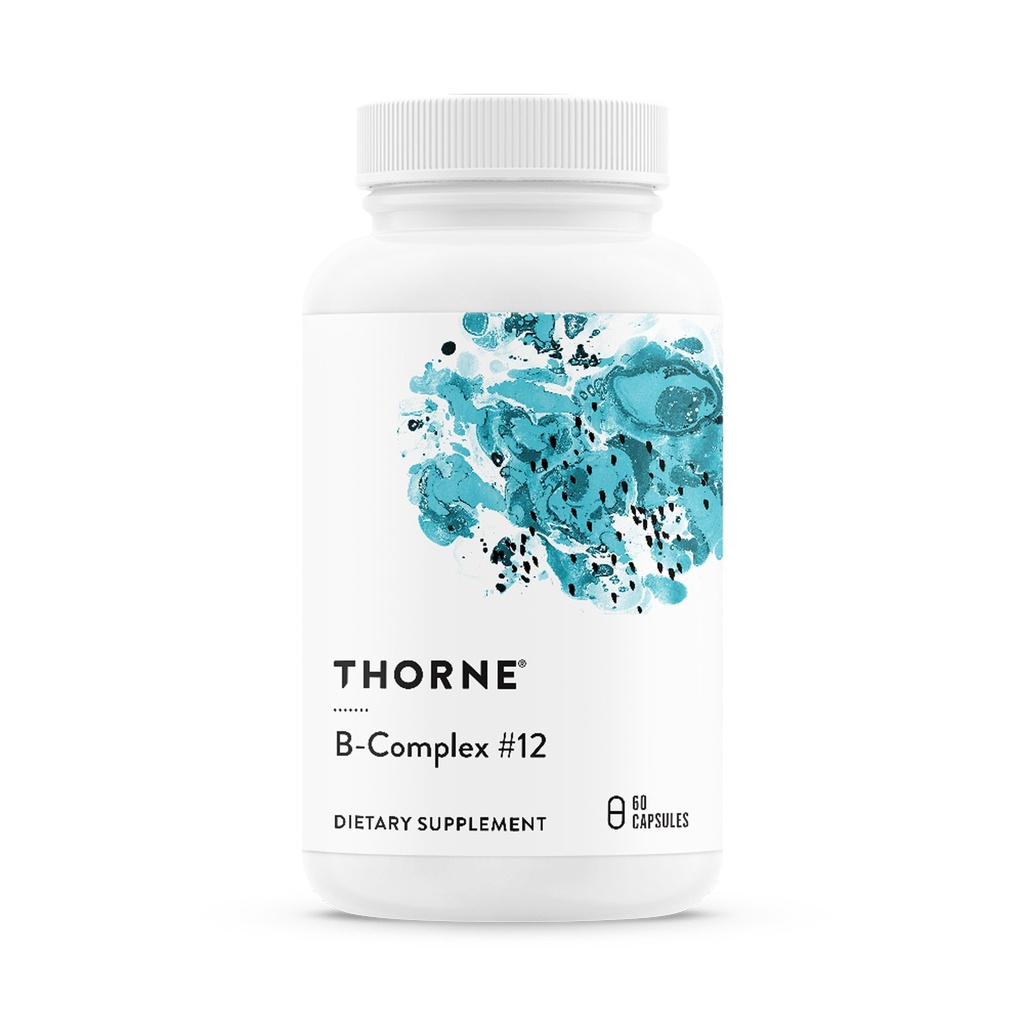 THORNE - Complexe B #12 - Complexe vitamine B avec B12 actif et folate - 60 Capsules