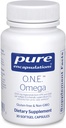 Encapsulations pures O.N.E. Omega - Supplément d'huile de poisson pour la santé cardiaque, les articulations, la peau, les yeux et la cognition* - Huile de poisson Concentré avec EPA et DHA - 30 capsules de softgel