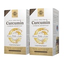 Solgar Curcumin plein spectre - 90 LiCaps, pack de 2 - Absorption supérieure - Santé cérébrale, articulaire et immunitaire - Non-OGM, végétalien, sans gluten, sans lait - 180 portions totales