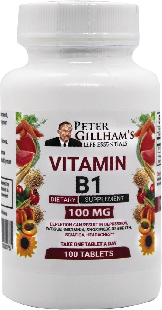 Peter's Choice B1 Tablets Dietary Supplement (B1 100mg, 100 Tablets)
