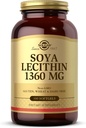 Solgar SOYA Lécithine 1360 mg - 100 softgels - Source de choline - Sans gluten et sans lait - 100 portions