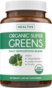 Supplément bio Super Greens de l'USDA - Supplément bio Greens Fruits et légumes pour adultes avec 28 Superfood Complex avec des racines de superfruits Herbes et plus - Vegan & Non-OGM (jusqu'à 1 mois d'approvisionnement)
