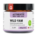Crème d'équilibrage des racines de Yam sauvage authentique pour les femmes avec des botaniques à base de plantes premium, crème de Yam, soin de la peau de Yam sauvage, tous les ingrédients certifiés végétalien (VEGAN Clary Blend)