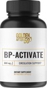 Golden after 50 BP-Activate - Supplément à l'oxyde nitrique avec acides aminés essentiels - Supplément à la circulation sanguine et au soutien de la santé cardiaque - 60 Capsules - 800mg L Arginine, AAKG, L Citrulline