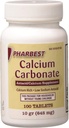 Pharbest Calcium Carbonate Antiacide et supplément de calcium 10 Grains - 100 comprimés par HARBEST