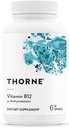 THORNE - Vitamine B12 - sous forme de méthylcobalamine - soutient la santé cardiaque et nerveuse, la fonction des cellules sanguines, le sommeil sain et la méthylation* - sans gluten, lait et soja - 60 portions