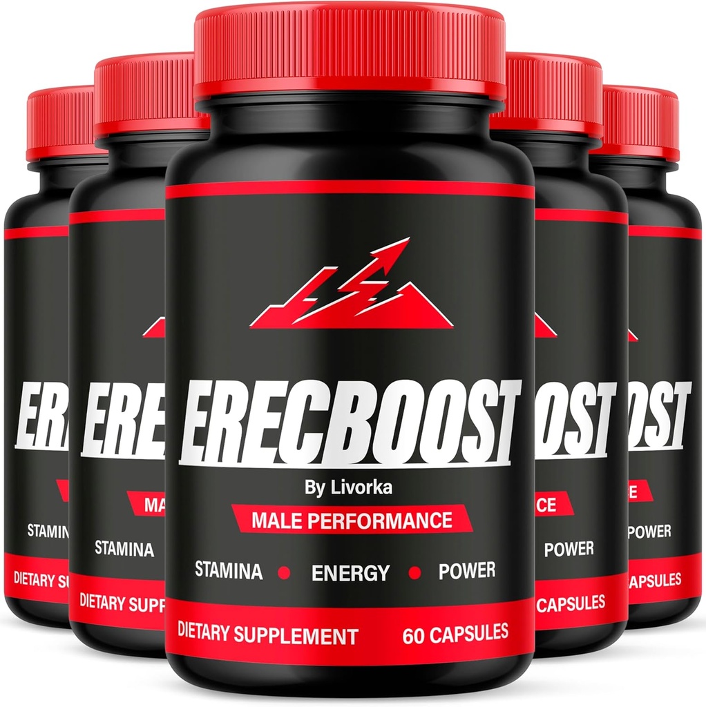 (5 Pack) Erecboost Capsules, Toutes les formules avancées naturelles, 300 Capsules