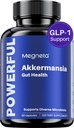 Akkermansia Probiotic, stimule GLP-1, 300M AFU, Inulin Prebiotic Fibre - Suppléments de santé Gut pour les hommes et les femmes (60 capsules)
