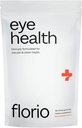 Florio Eye Health Vitamines pour adultes, 2X Lutéine et Zeaxanthin, Vitamines A, B2, B3, C & E, Préserver la santé maculaire et rétinienne, Lutte contre l'oxydation, 30 jours d'approvisionnement, Saveur naturelle de pêche