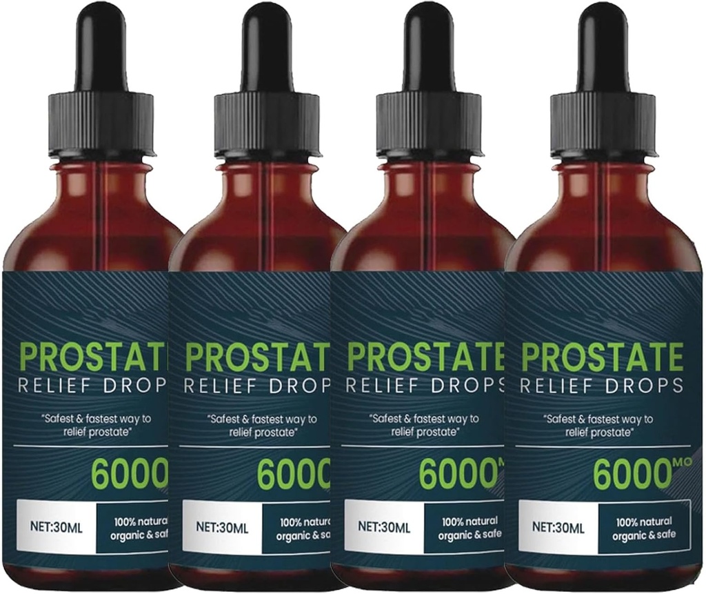 gouttes de traitement de la prostate - gouttes de soulagement de la prostate, gouttes de plantes naturelles de la prostate (4pcs)