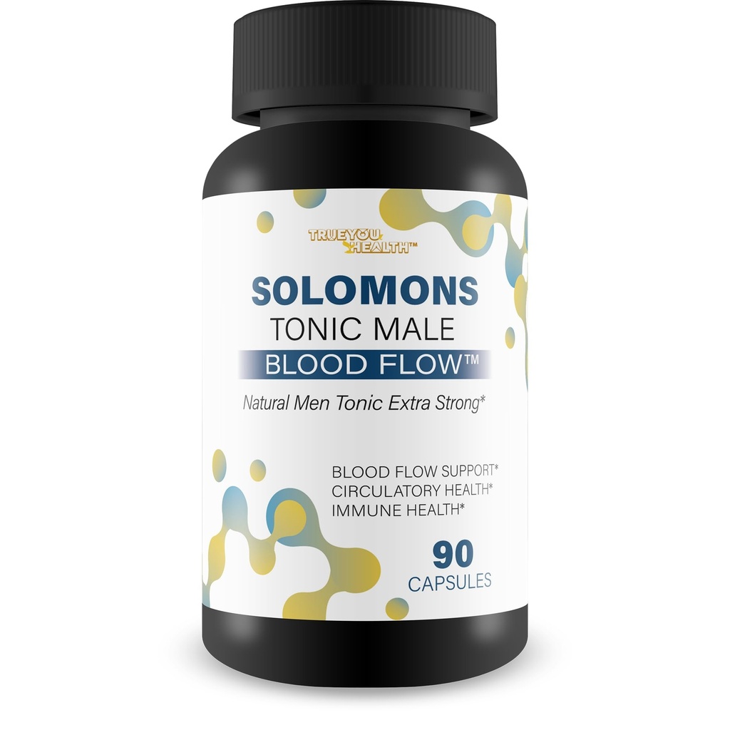 Solomons Tonic - Notre meilleur supplément de flux sanguin masculin - Bon soutien de flux sanguin - Capsules de flux sanguin masculin - Pilules de flux sanguin maximal - Suppléments de circulation sanguine pour les hommes - Pilules de circulation sanguine masculine