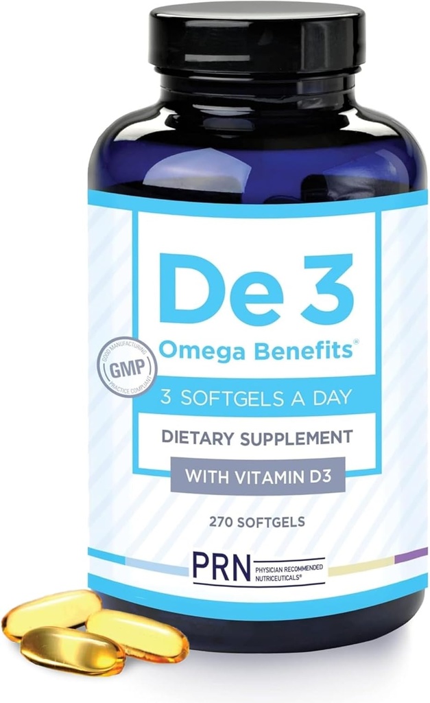 De3 Dry Eye Ultra Pure rTG Omega 3 – Support pour les yeux secs - 2240mg EPA & DHA – Nouveau et amélioré-sans brûlure-3 par jour, alimentation de 3 mois