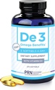 De3 Dry Eye Ultra Pure rTG Omega 3 – Support pour les yeux secs - 2240mg EPA & DHA – Nouveau et amélioré-sans brûlure-3 par jour, alimentation de 3 mois