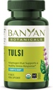 Banyan Botanicals Tulsi (Saint-Basile) – Adaptogène d'élévation – Supplément de santé pulmonaire et respiratoire biologique* – 90 comprimés – Vegan non issu d'OGM