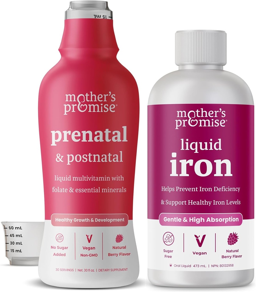 Mother's Promise Liquid Iron & Prenatal Liquid Multi Bundle