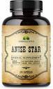 Supplément alimentaire HERBALICIOUS Star Anise – 100 capsules Extrait d'anis pour les hommes et les femmes – naturel 1000mg Formule puissante avec aucun remplissage, conservateurs – Immune force, riche en antioxydants