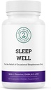 Formule de soutien pour le bien-être et la détente - Mélange puissant avec Magnésium, L-Theanine, GABA et Mélatonine - Améliore la relaxation + favorise des modèles de sommeil sains - 60 Capsules