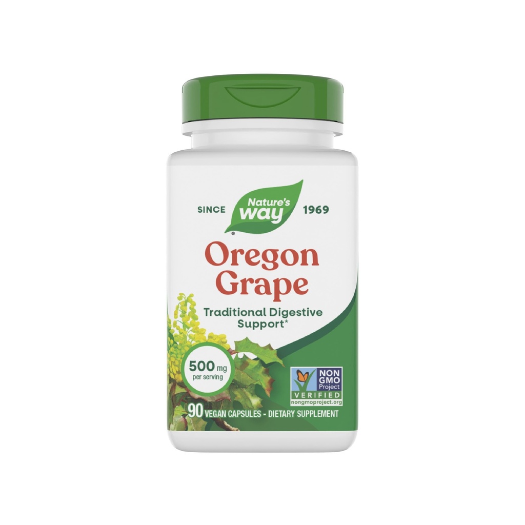 Nature's Way Grape Oregon, Supplément Digestion Traditionnelle*, 90 Capsules Vegan