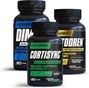 Ultimate Edge Stack: DIM 3X, Testodren & CortiSync Bundle: soutenir la croissance musculaire: réduire le stress: fabriqué aux États-Unis