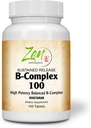 Supplément de vitamine complexe B complet - Complexe de supplément de vitamine B avec acide folique, biotine, Inositol - pour la santé immunitaire et cardio, métabolisme énergétique - 100 comprimés à libération prolongée
