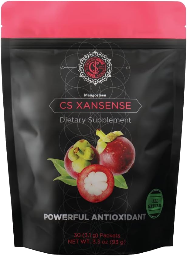 Système immunitaire CS XanSense et supplément anti-oxydant- Mangosteen, Xanthones et vitamine C- boisson sans sucre riche en vitamines