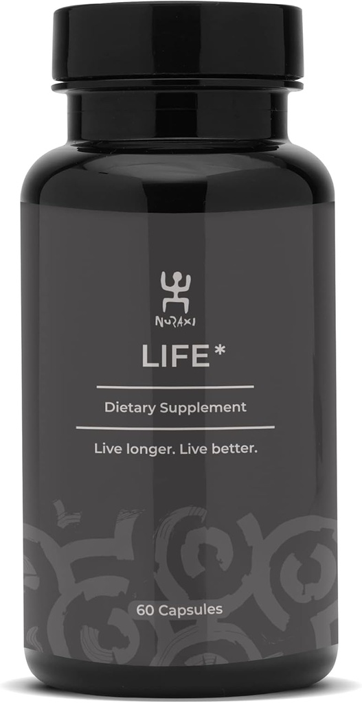 Nuraxi Life | Nutritional Support | NAD+ Supplement | Natural Food | Sardinian Long Healthy Lifestyle with Pure Supplements | 60 ct