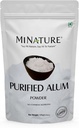 Potassium en poudre d'alun de Mi Nature (Fitkari/Phitkari) -100% soin naturel pour l'acné, le contrôle de l'odeur et la purification de l'eau Masque visage pour le affinage des pores 100g