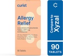 Curist générique - Xyzal Levocetirizine 5 mg - (90 comprimés) - Pilules allergiques, soulagement de l'allergie 24 heures - Allergie médecine