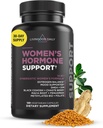 Supplément de soutien aux hormones Livingood Daily Women, équilibre estrogénique avec Fenugreek, Black Cohosh, Chasteberry, DIM, PMS et soutien à la ménopause naturels, sans OGM, sans gluten, capsules végétariennes, 120 Ct