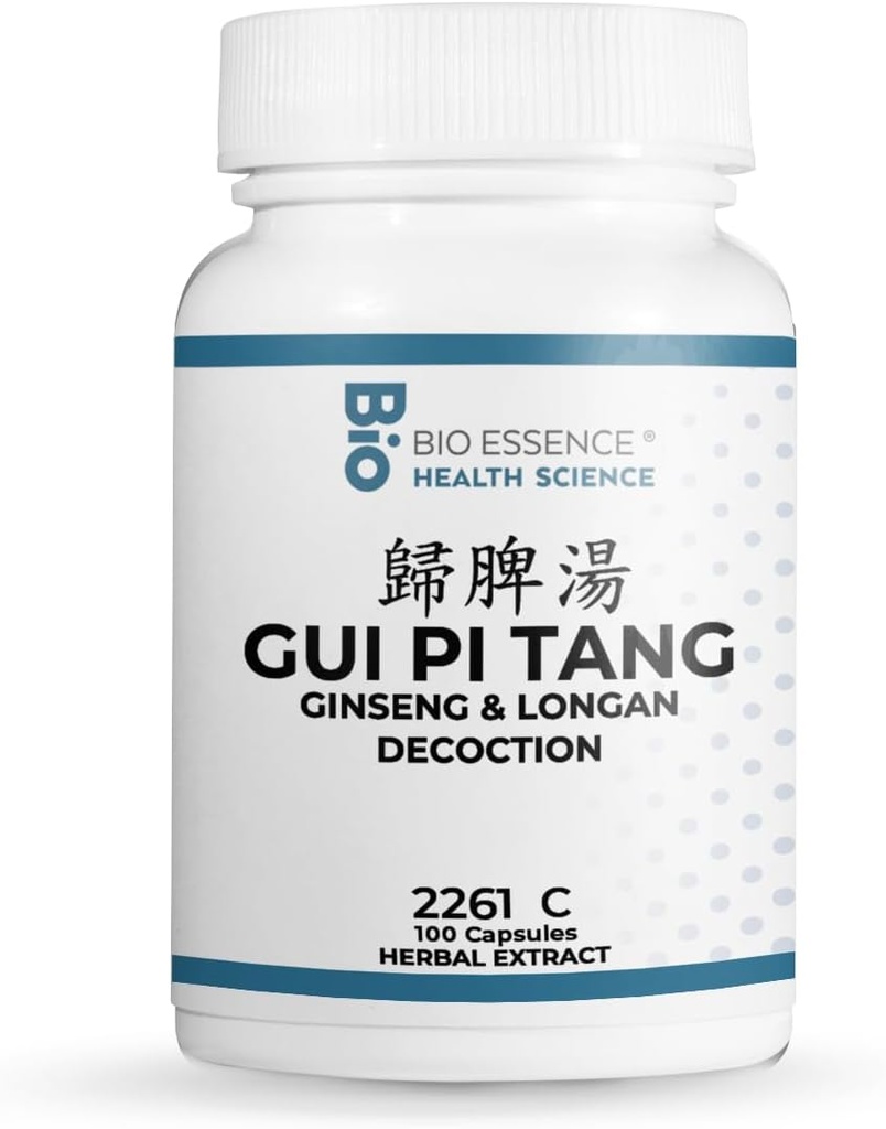 2261C GUI Pi Tang/Ginseng & Longan Decoction 100 Capsules/Bottle (2 Bottles)