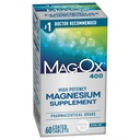 Supplément de magnésium Mag-Ox 400, oxyde de magnésium de qualité pharmaceutique avec 482 mg par dose, 60 comprimés