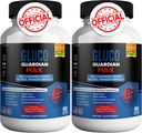 Gluco Guardian Max Capsules de soutien du bien-être avancé – supplément de vitamine, minéral et à base de plantes avec Magnésium, vitamine C, zinc et Banaba Leaf – non-OGM, sans gluten – 120 capsules (2)