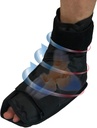 Soulagement de la douleur du pied et de la cheville Enveloppe de gel chaud/froid - Soulage efficacement les douleurs et les douleurs du pied et de la cheville à l'aide d'enroulement de glace de gel de compression - chauffé ou refroidi, cible toutes les zones de la cheville et du pied - grand