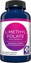 MD Life L-méthylfolate 10 mg Supplément - Supplément de méthylfolate actif de grade professionnel - 90 capsules - L-méthylfolate 10mg - Potence maximale MTHFR W/acides aminés essentiels