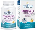 Nordic Naturals Complete Omega Xtra, citron - 60 gels souples - 1360 mg Omega-3 + 76 mg GLA - Peau saine - Cognition - Non-OGM - 30 portions