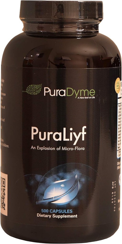 Puradyme PuraLiyf 500 Capsules de Veggie de Lou Corona