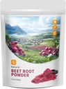 Poudre de betterave 100% pure avec 18 oz - Freeze séché soutient la fonction hépatique et l'énergie corporelle, garder la jeunesse, non-OGM, végétalien.
