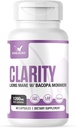 Clarté : Lions Mane + Bacopa - 3e partie testée, sans remplissage, dosée cliniquement, 60 comtes (paquet de 1)