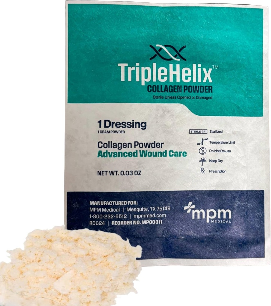 Poudre de Collagène Triple Helix, 1g Pouch, Chacun, par MPM Medical