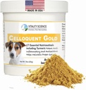 Vitalité Science Celloquent Or pour chiens , Holistic Advanced Immune Support Supplement , 17 ingrédients prouvés , Auto Immune , Vomissement et Diarrhée , Dépression (220g)