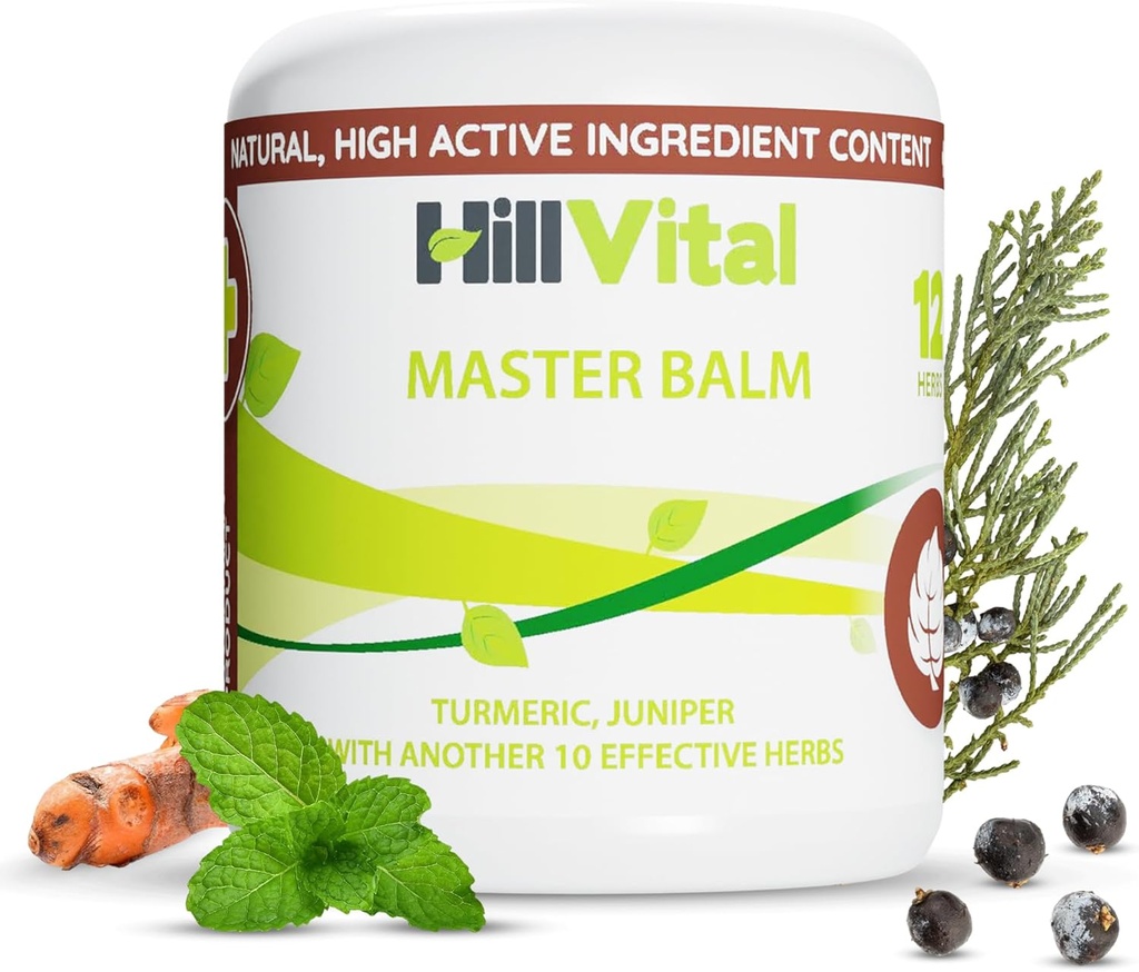 HillVital Rheumatic, Arthrite Gel de douleur Extra Strength - Potent Arthrite Rheumatoïde Crème de soulagement de la douleur, Gel Arnicar-turcumarisé Ache Reliever pour les muscles douloureux, Relief pour les articulations, Tendons, Solution naturelle