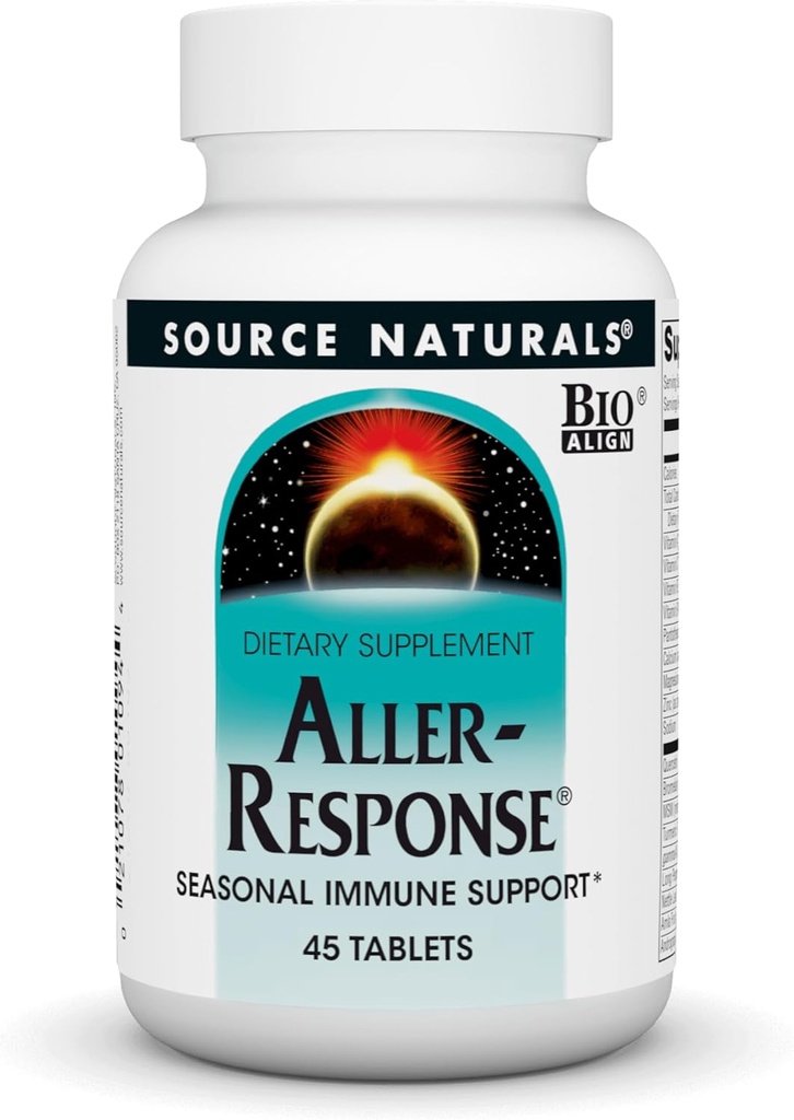 Source Naturals Aller-Réponse, support immunitaire saisonnier* - 45 comprimés