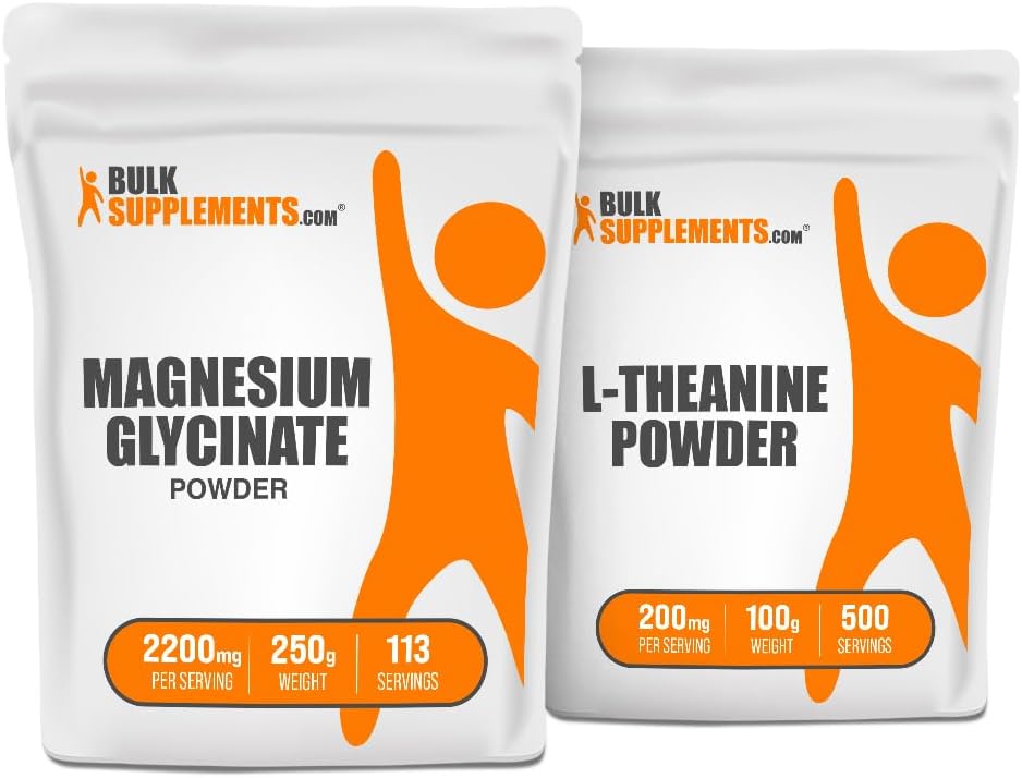 Magnésium Glycinat 250g + L-Theanine 100g