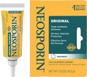 Onguent antibiotique Neosporin original avec du zinc bacitracine pour la protection des infections, le traitement des blessures et l'apparence de la cicatrice Minimisateur pour les coupures, les éraflures et les brûlures mineures,.5 oz