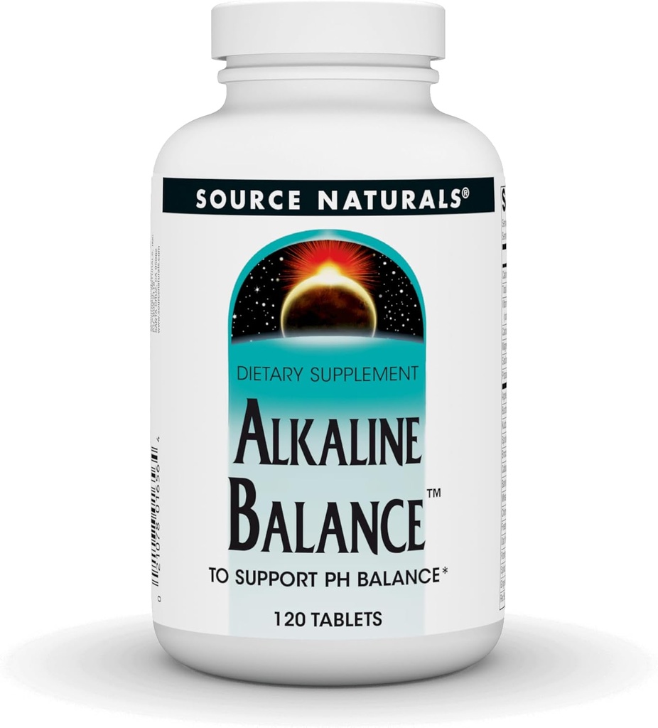 Source Naturals Alkaline Balance to Support PH Balance* - 120 comprimés