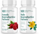 MICHAEL'S Health Naturopathic Programs Male & Female Reproductive Factors Couples' Pack - 60 Vegetarian Tablets Per Bottle - Nutrients for Conception Support - 20 Servings Per Bottle