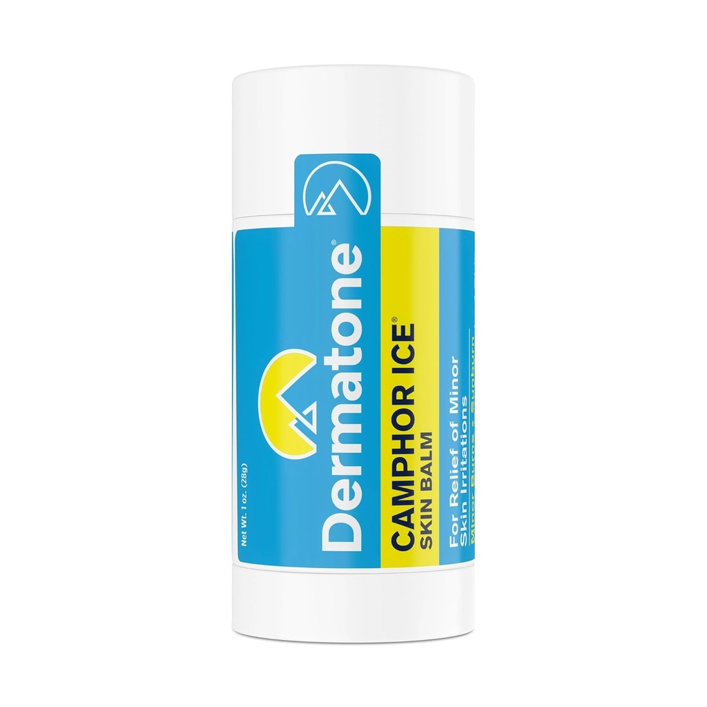 Baume de peau pour peau sèche, craquée et chapurée de dermatone Camphor Ice de dermatone Lèvres, mains, pieds Relief d'irritation de la peau