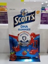 Scott's DHA Gummies, Strawberry Flavour, 15s, Vitamine D, Essentiel pour une croissance et un développement sains chez les enfants et une fonction immunitaire saine.